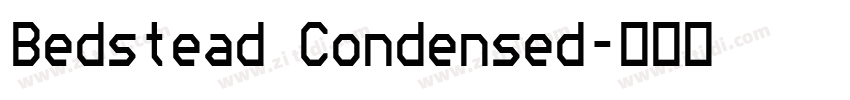 Bedstead Condensed字体转换